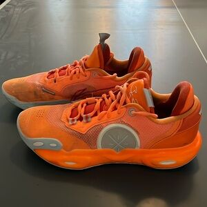 Way of Wade All City 12 Orange and Gray Athletic Sneakers